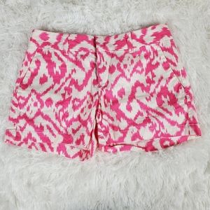 Ann Taylor LOFT Shorts Pink White Size 0